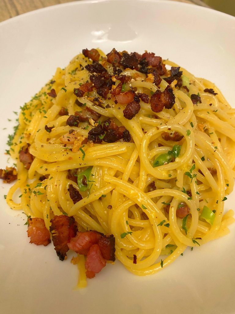 [homemade] Spaghetti Carbonara gemischte Dinge