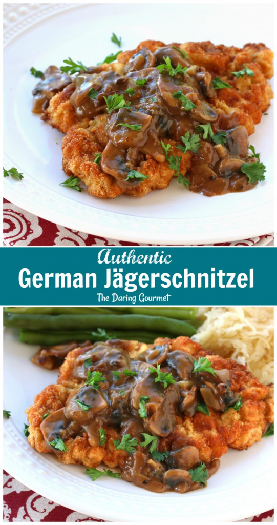Authentic German Jägerschnitzel (Hunter Schnitzel with Mushroom Gravy