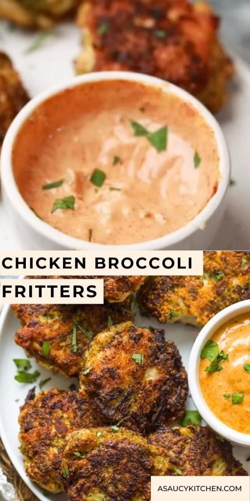 Chicken Broccoli Fritters gemischte Dinge