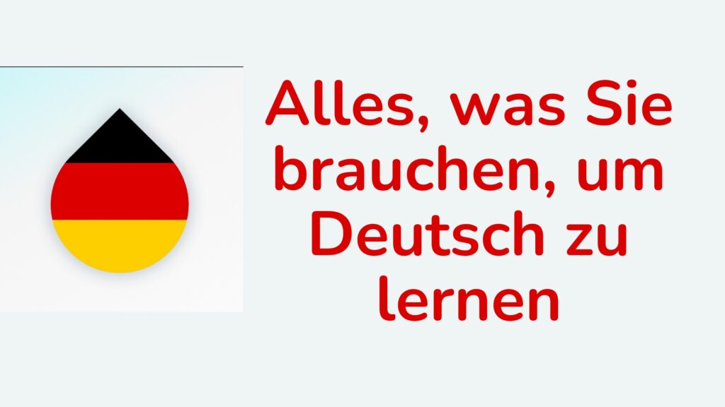 Alles, was Sie brauchen, um Deutsch zu lernen mit Drops App