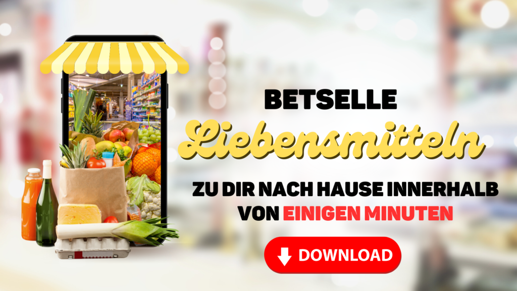 Die beste App für bequemes Einkaufen von Liebensmitteln und schnelle Lieferung zu dir nach hause!