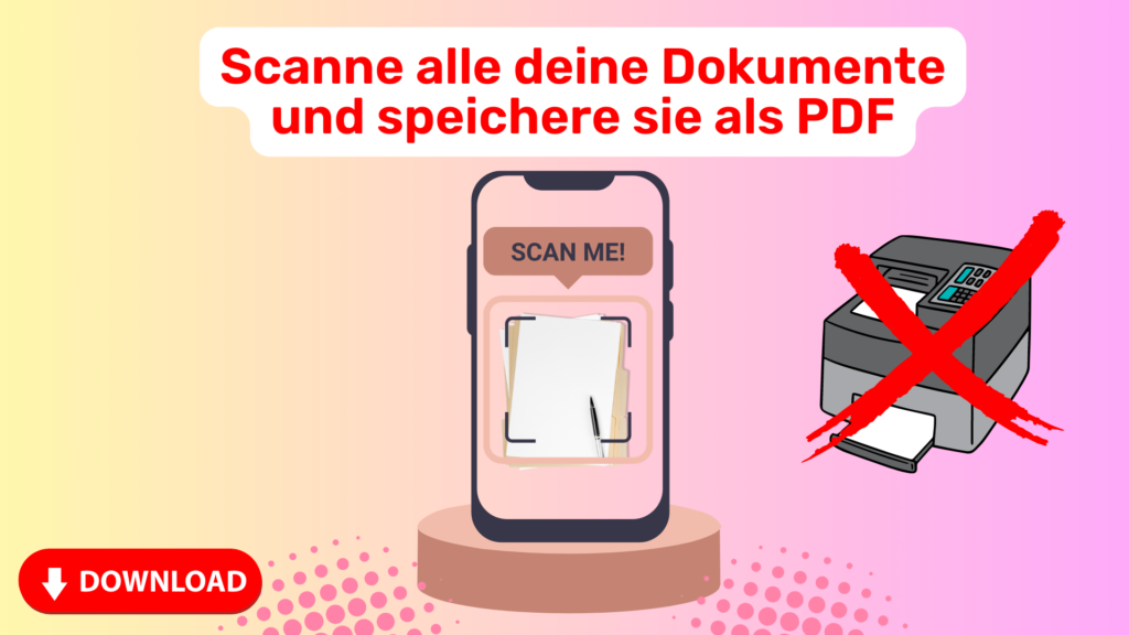 Scanne alle deine Dokumente und speichere sie als hochwertige PDF mit dieser innovativen App 